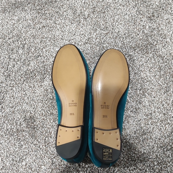 NWT authentic Gucci Brixton Velvet Loafer with leather details - Picture 8 of 9